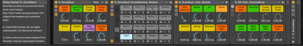 Ableton Live Drum Rack from H Bank 3