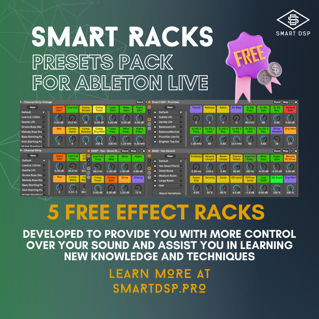 Smart DSP - Smart Racks - Free Presets Pack for Ableton Live 11