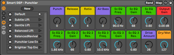 Effect Rack to make things sound punchier for Ableton Live 11