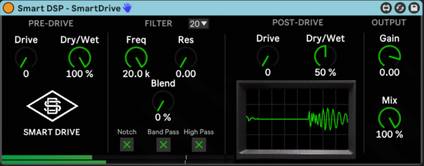 Smart DSP - SmartDrive - Max for Live device for Ableton Live music production and mixdown
