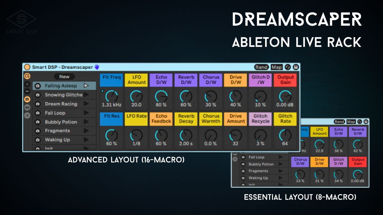 Dreamscaper Effects Rack for Ableton Live - Creative Layers Automation