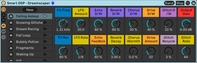 Dreamscaper Effects Rack for Ableton Live - Multi-effect to add vibe and texture